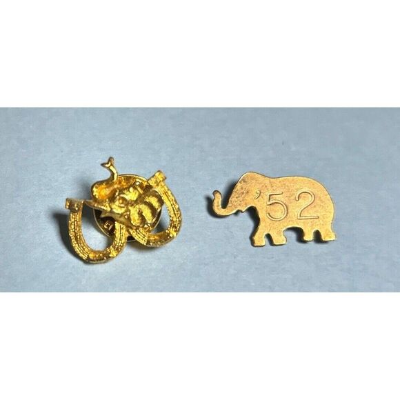 1952 GOP Elephant Pin and 1968 GULF OIL Elephant -2 Republican Campaign Pins - Picture 1 of 2